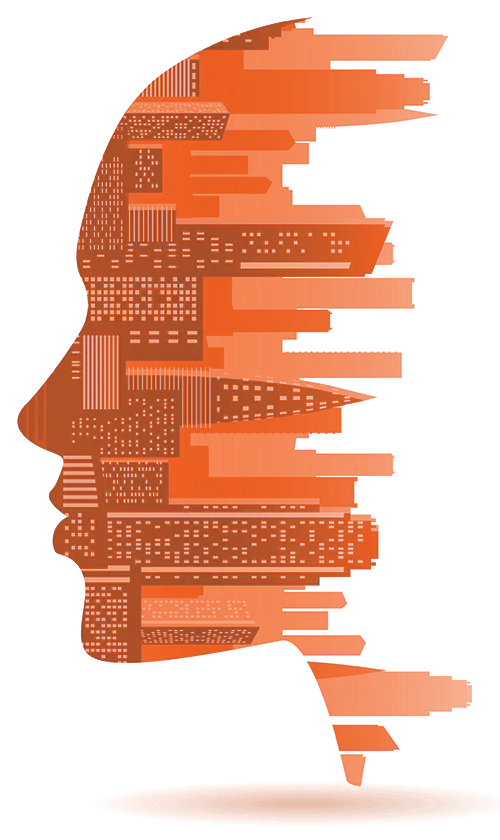 Profile made of layered data bars