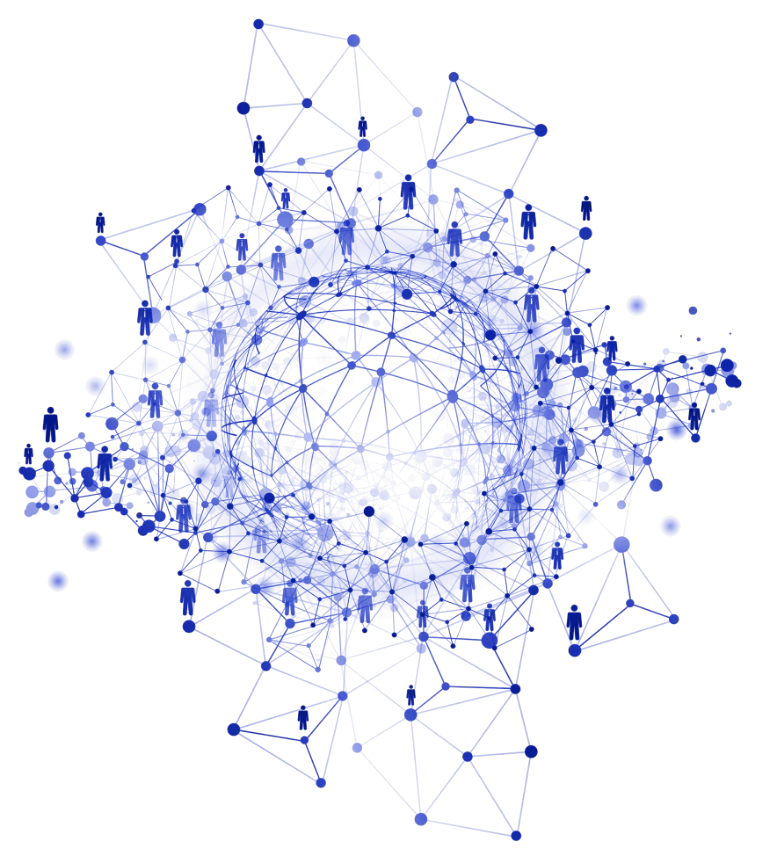 Network of connected people