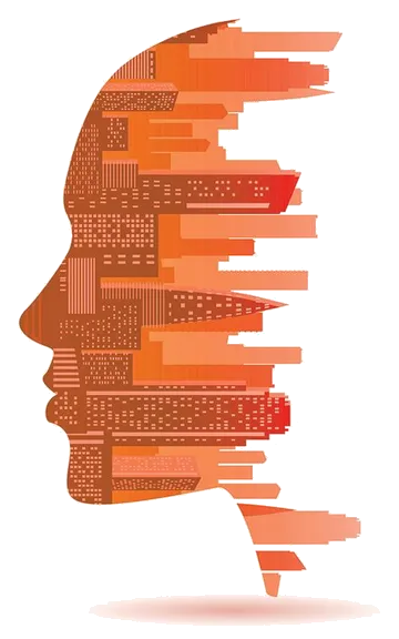 Orange profile illustration