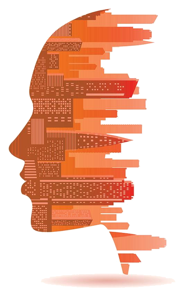 Orange profile illustration